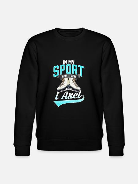 I Axel kunstløp isdans kunstløper - Stanley/Stella CHANGER økologisk unisex-sweatshirt - svart