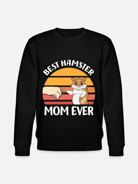 Hamster Mom - Stanley/Stella CHANGER Unisex Organic Sweatshirt - black