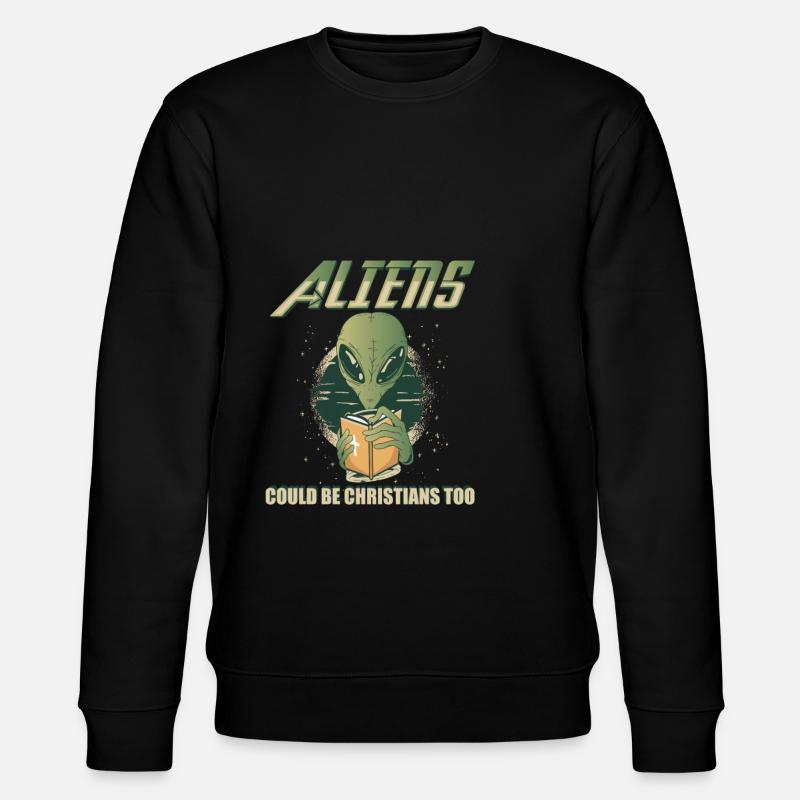Christ Christianisme Humour Extraterrestre Jésus - Sweat bio CHANGER Stanley/Stella Unisexe - noir