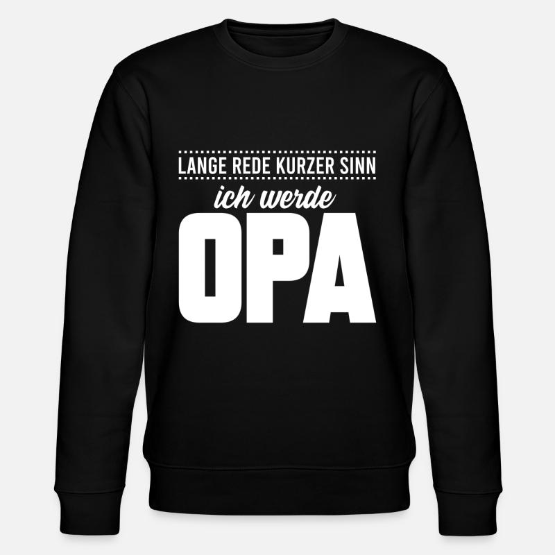 OPA, GESCHENK - Stanley/Stella Unisex Bio-Sweatshirt CHANGER  - Schwarz