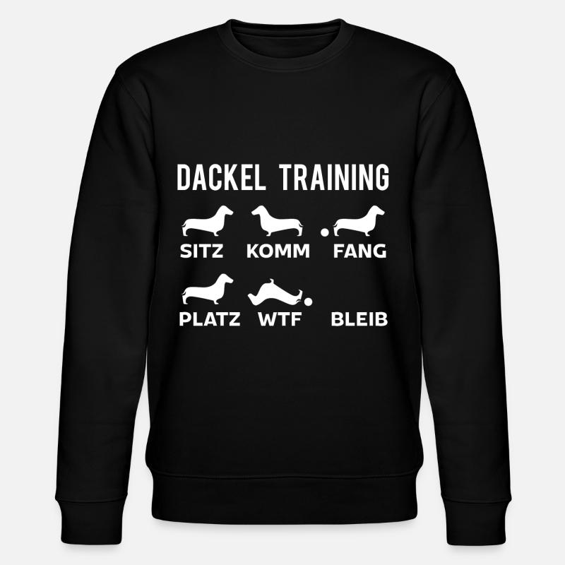 Dackel Training - Stanley/Stella Unisex Bio-Sweatshirt CHANGER  - Schwarz