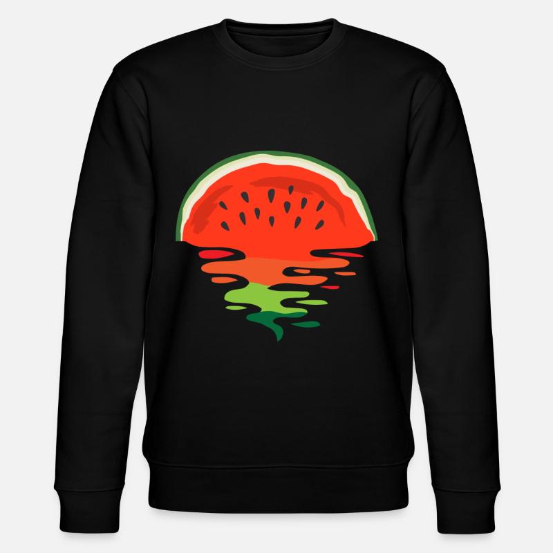 Coucher de soleil Melon - Sweat bio CHANGER Stanley/Stella Unisexe - noir