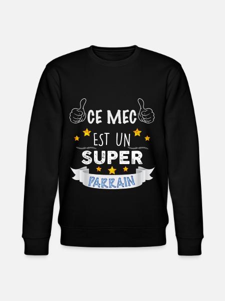 Parrain Super parrain - Sweat bio CHANGER Stanley/Stella Unisexe - noir