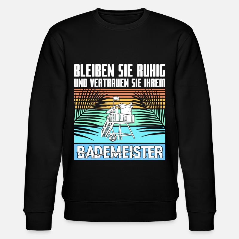 bademeister - Stanley/Stella Unisex Bio-Sweatshirt CHANGER  - Schwarz