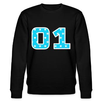 01 - Team - Teamsport - Stanley/Stella Unisex Bio-Sweatshirt CHANGER  - Schwarz - Vorne - Nik (191cm) & Marisol (170cm)