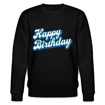 Happy Birthday - Congratulations - Congratulations - Stanley/Stella CHANGER Unisex Organic Sweatshirt - black - Front - Nik (191cm) & Marisol (170cm)