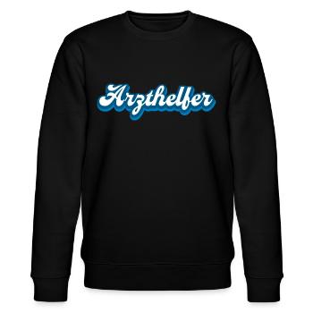 Arzthelfer Krankenpfleger Pfleger Geschenk - Stanley/Stella Unisex Bio-Sweatshirt CHANGER  - Schwarz - Vorne - Nik (191cm) & Marisol (170cm)