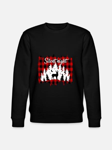 Silent Night Christmas Gift - Stanley/Stella CHANGER Unisex Organic Sweatshirt - black