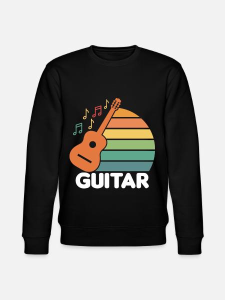 Gitarre Kinder - Stanley/Stella Unisex Bio-Sweatshirt CHANGER  - Schwarz