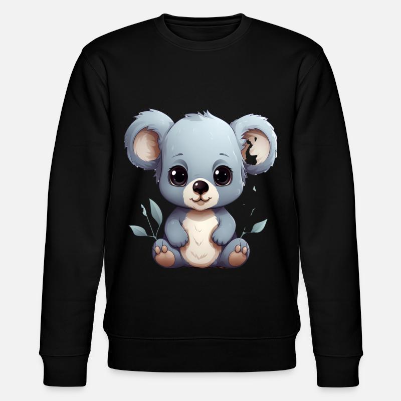 Bébé Koala mignon - Sweat bio CHANGER Stanley/Stella Unisexe - noir