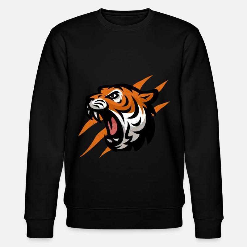 Tiger - Stanley/Stella Unisex Bio-Sweatshirt CHANGER  - Schwarz