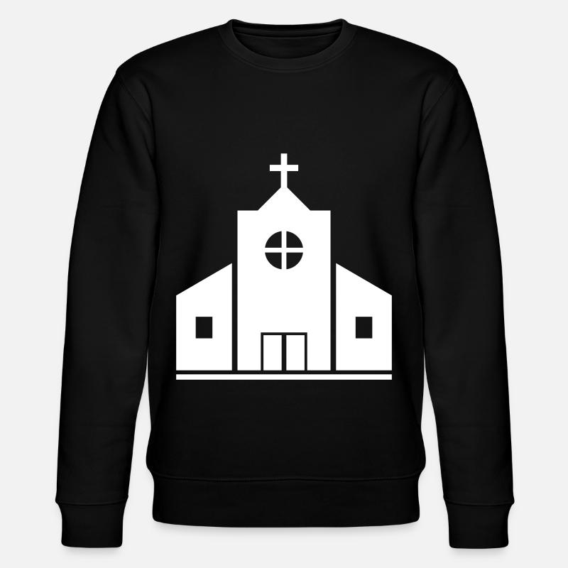 Kirche - Stanley/Stella Unisex Bio-Sweatshirt CHANGER  - Schwarz