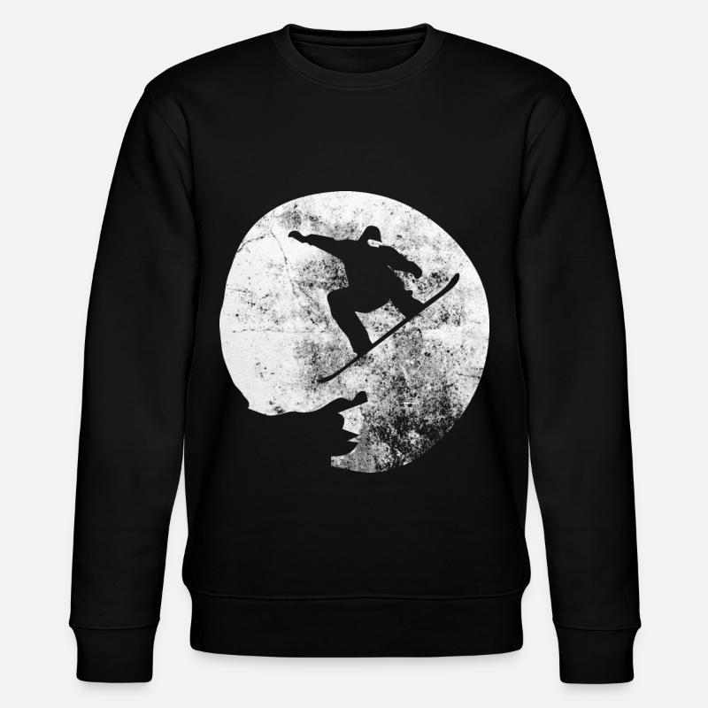 Lune - Planche à neige - (4) - Sweat bio CHANGER Stanley/Stella Unisexe - noir