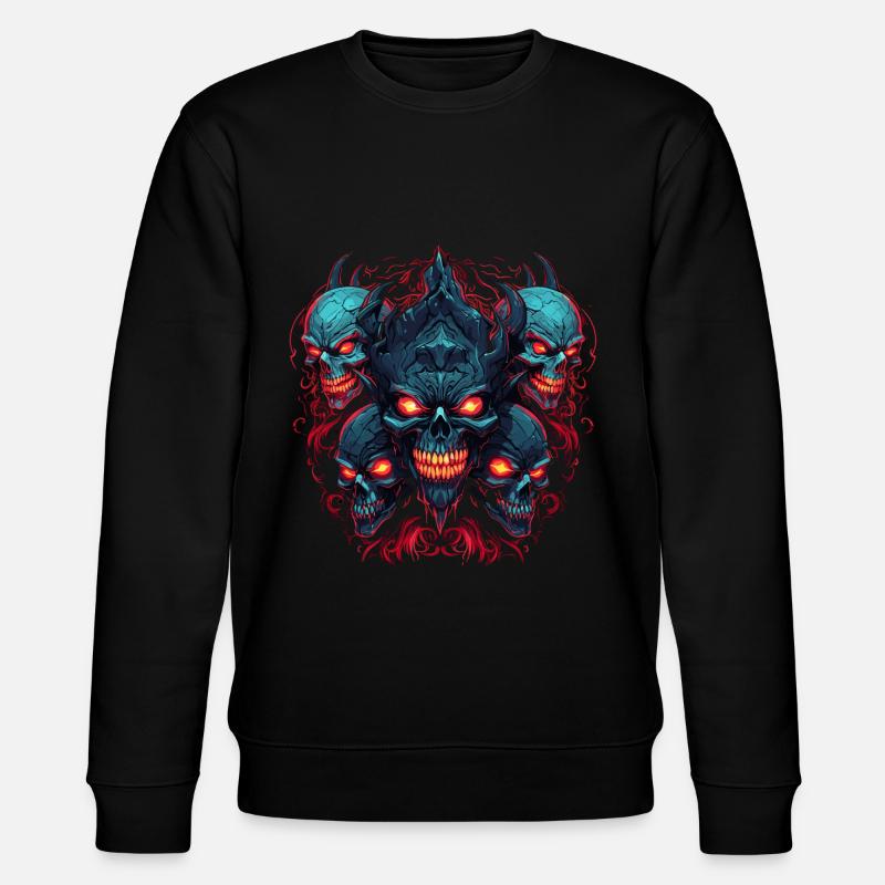Abstrait Diable Satan Squelette Démons - Sweat bio CHANGER Stanley/Stella Unisexe - noir