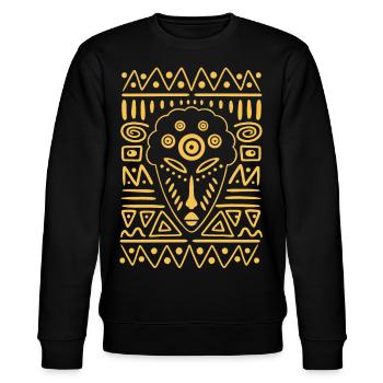 TRIBAL MASK - Sweat bio CHANGER Stanley/Stella Unisexe - noir - Devant - Nik (191cm) & Marisol (170cm)