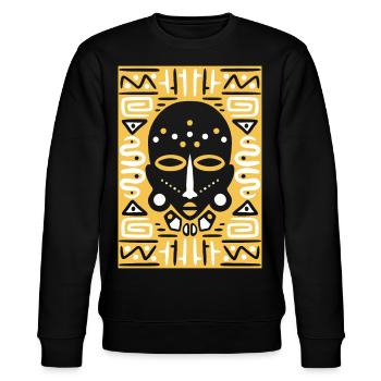 TRIBAL MASK - Sweat bio CHANGER Stanley/Stella Unisexe - noir - Devant - Nik (191cm) & Marisol (170cm)