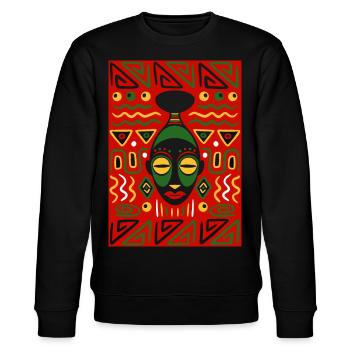 TRIBAL MASK - Sweat bio CHANGER Stanley/Stella Unisexe - noir - Devant - Nik (191cm) & Marisol (170cm)