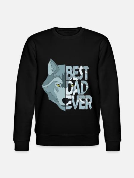 Best Dad Ever - Stanley/Stella CHANGER Unisex Organic Sweatshirt - black