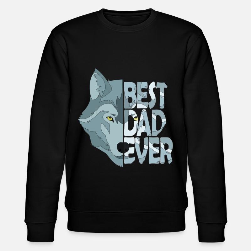 Bester Vater aller Zeiten - Stanley/Stella Unisex Bio-Sweatshirt CHANGER  - Schwarz