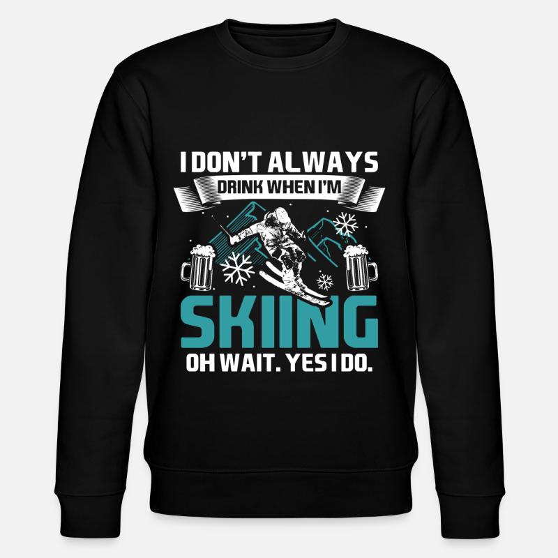 Skis d’apres - Sweat bio CHANGER Stanley/Stella Unisexe - noir