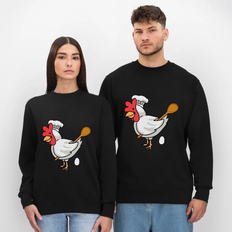 Baker Chicken Egg Cooking Spoon Bakery Egg Bake Cook Stanley/Stella CHANGER Unisex Organic Sweatshirt
