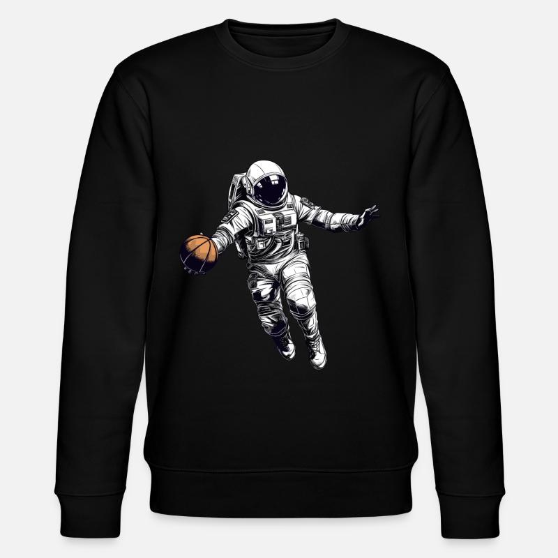 Basketball Astronaut - Stanley/Stella Unisex Bio-Sweatshirt CHANGER  - Schwarz