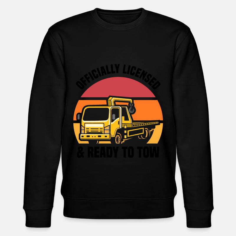 Abschleppwagen | Abschlepper Auto Panne Geschenke - Stanley/Stella Unisex Bio-Sweatshirt CHANGER - Schwarz