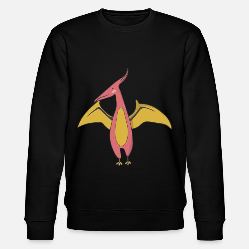 Dinosaurier Flugdino - Stanley/Stella Unisex Bio-Sweatshirt CHANGER  - Schwarz