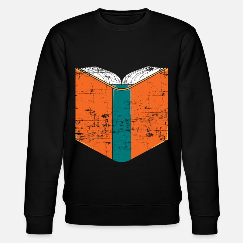 Bücher Lesen - Stanley/Stella Unisex Bio-Sweatshirt CHANGER - Schwarz