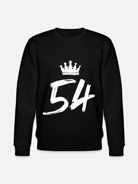 54 Number crown - Stanley/Stella CHANGER Unisex Organic Sweatshirt - black