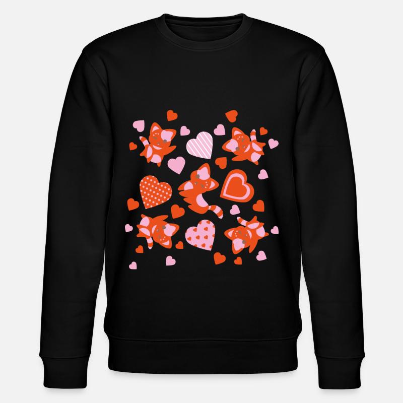 Katze väterlicherseits - Stanley/Stella Unisex Bio-Sweatshirt CHANGER  - Schwarz