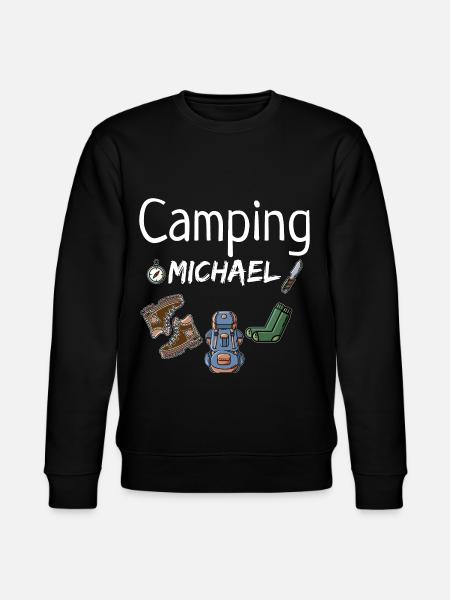 Camping Michael Camper Geschenk - Stanley/Stella Unisex Bio-Sweatshirt CHANGER  - Schwarz