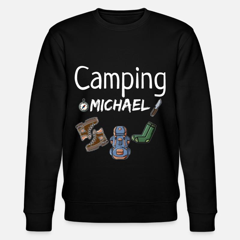 Camping Michael Camper Geschenk - Stanley/Stella Unisex Bio-Sweatshirt CHANGER - Schwarz