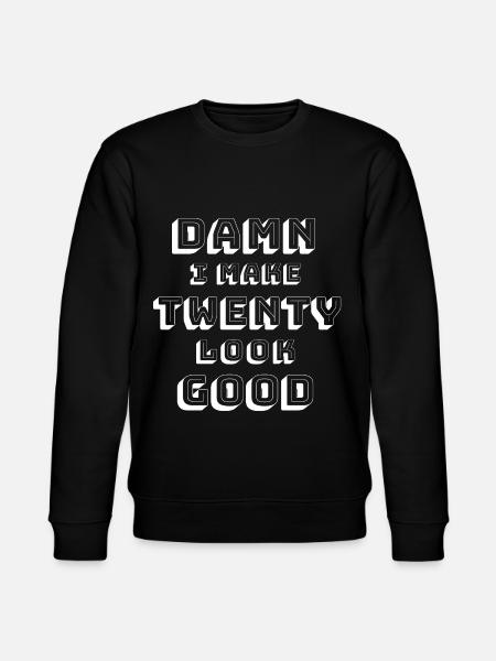20th birthday - Stanley/Stella CHANGER Unisex Organic Sweatshirt - black