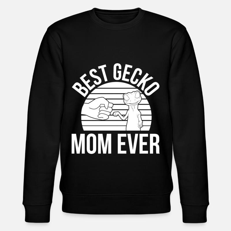 Gecko Mama - Stanley/Stella Unisex Bio-Sweatshirt CHANGER  - Schwarz