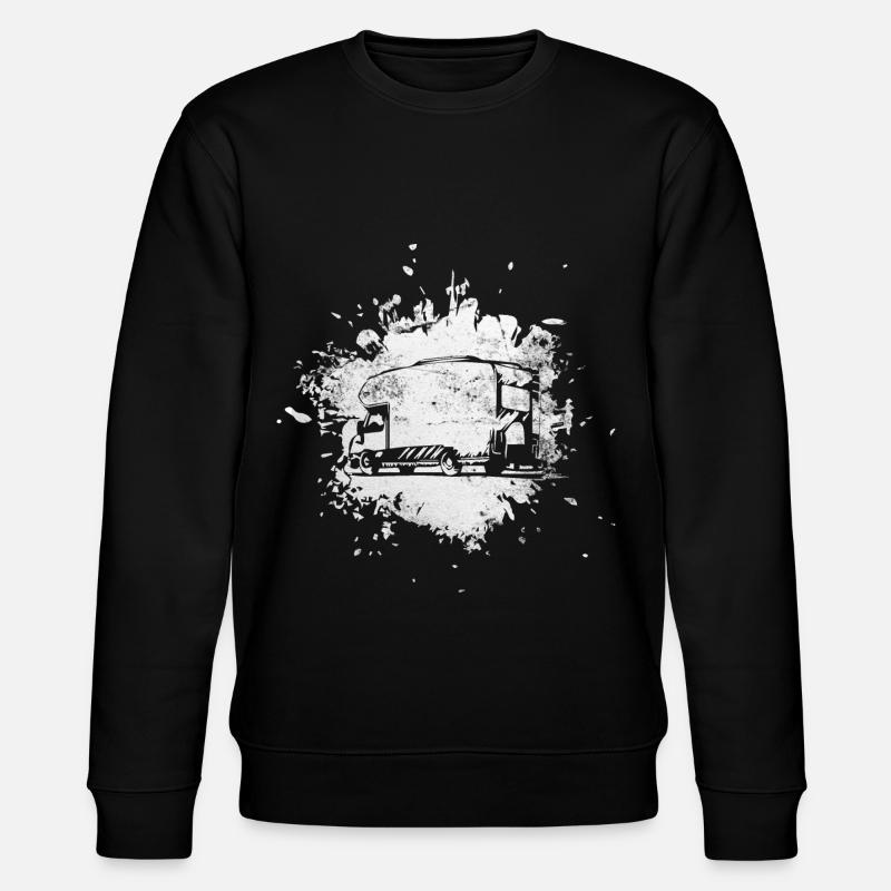 Splashes - Camping Van - - Stanley/Stella CHANGER Unisex Organic Sweatshirt - black