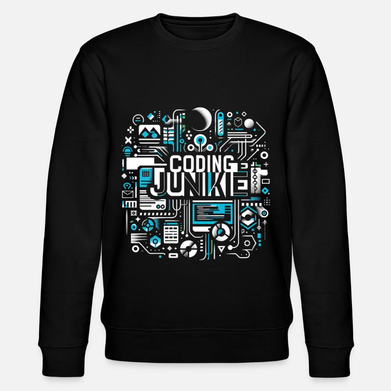 Coding Junkie 16 - Stanley/Stella Unisex Bio-Sweatshirt CHANGER  - Schwarz