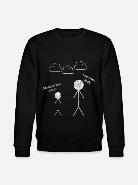 Far Hvad er skyer lavet af Linux-servere Meste 2 - Stanley/Stella økologisk unisex-sweatshirt CHANGER - sort