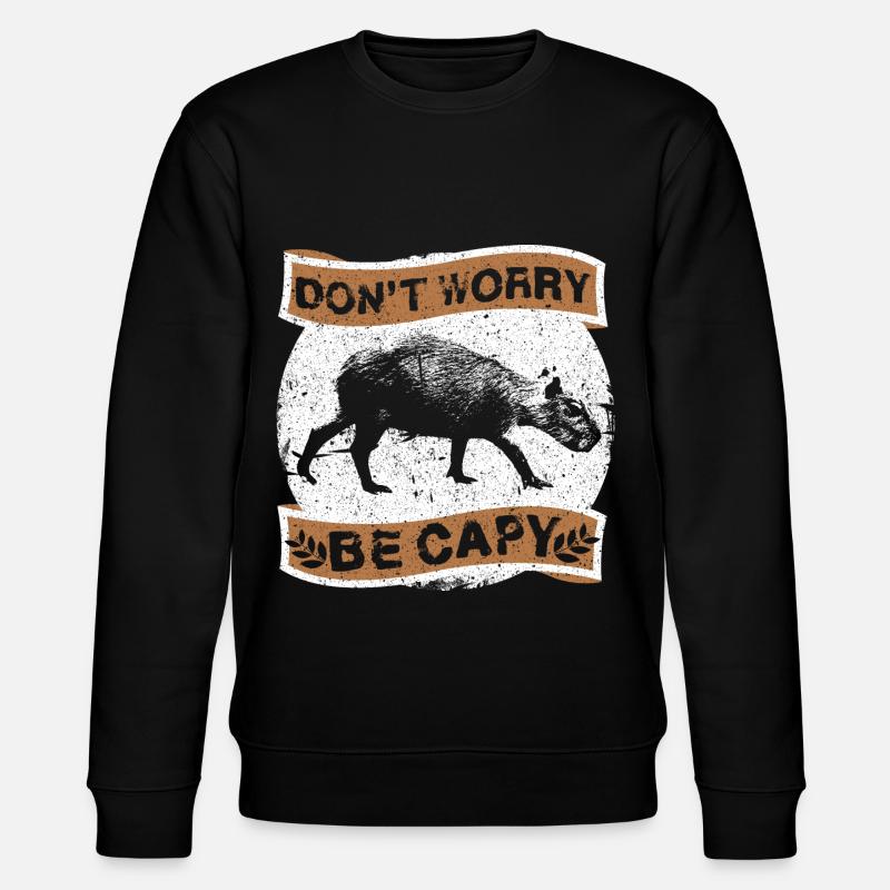 Capybara capybara rodent - Stanley/Stella CHANGER Unisex Organic Sweatshirt - black
