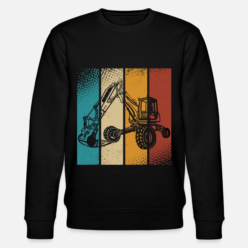 Excavator - Stanley/Stella CHANGER Unisex Organic Sweatshirt - black