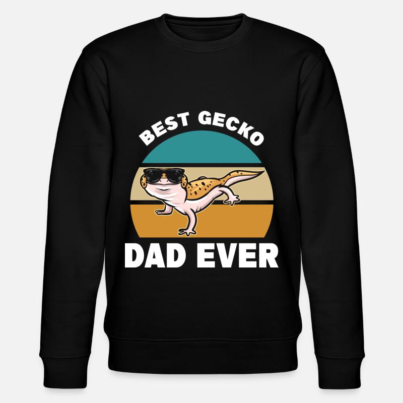 Gecko - Stanley/Stella Unisex Bio-Sweatshirt CHANGER  - Schwarz