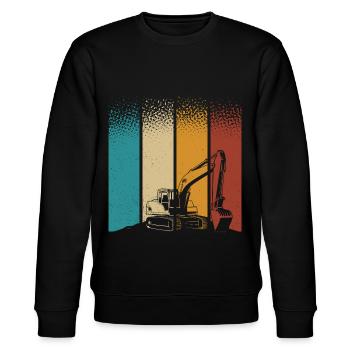 Bagger - Stanley/Stella Unisex Bio-Sweatshirt CHANGER  - Schwarz - Vorne - Nik (191cm) & Marisol (170cm)