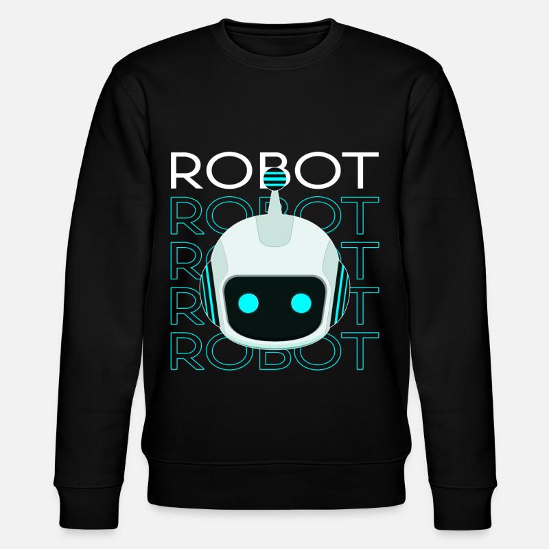 Robot - Stanley/Stella Unisex Bio-Sweatshirt CHANGER  - Schwarz