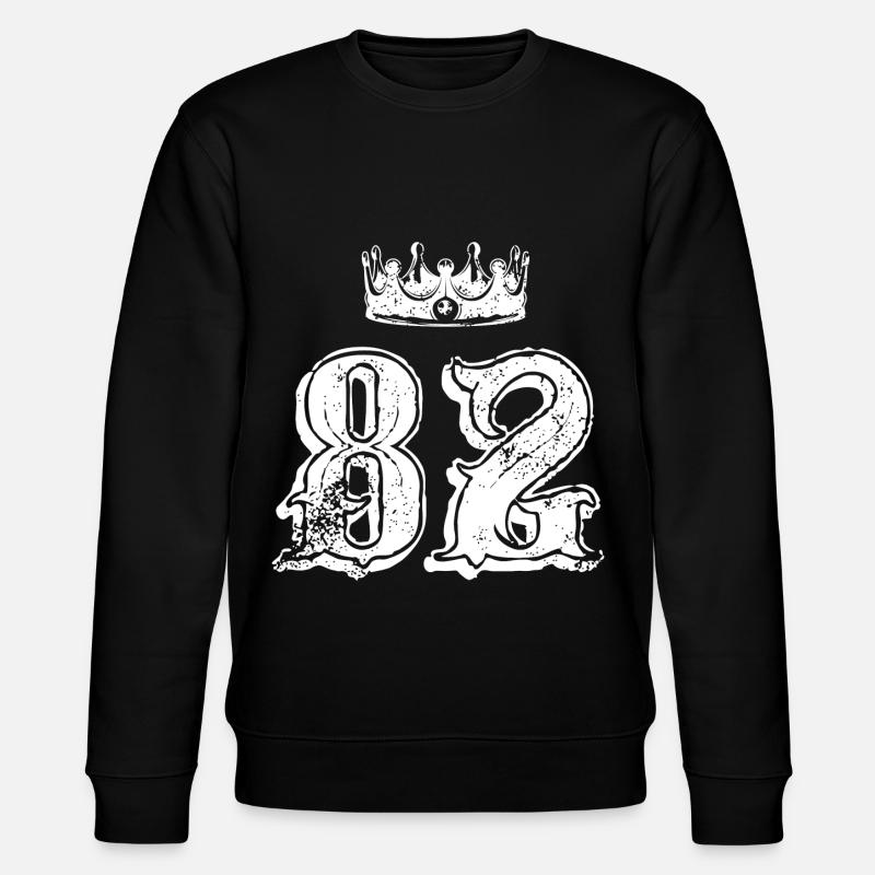 82 Number crown - Stanley/Stella CHANGER Unisex Organic Sweatshirt - black