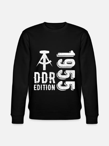DDR 1955 Edition Geschenk - Stanley/Stella Unisex Bio-Sweatshirt CHANGER - Schwarz