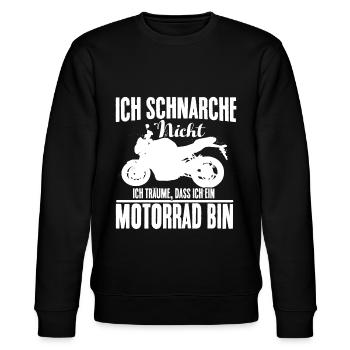 Motorrad - Stanley/Stella Unisex Bio-Sweatshirt CHANGER  - Schwarz - Vorne - Nik (191cm) & Marisol (170cm)