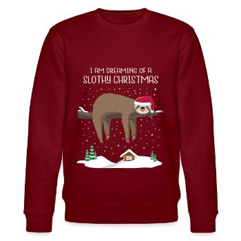 Sloth Christmas Sloth Christmas Gift - Sweat bio CHANGER Stanley/Stella Unisexe - bordeaux - Devant - Nik (191cm) & Marisol (170cm)