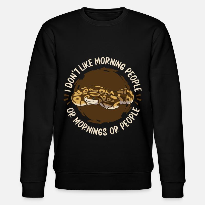 Boa Constrictor Schlange - Stanley/Stella Unisex Bio-Sweatshirt CHANGER  - Schwarz