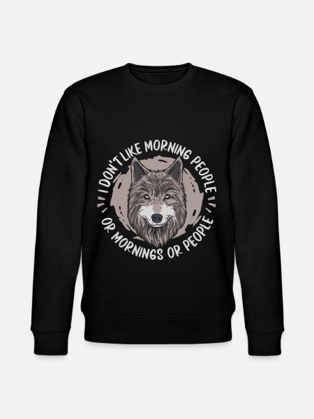 Wolf - Stanley/Stella CHANGER Unisex Organic Sweatshirt - black