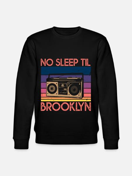 No Sleep Til Brooklyn - Stanley/Stella CHANGER Unisex Organic Sweatshirt - black